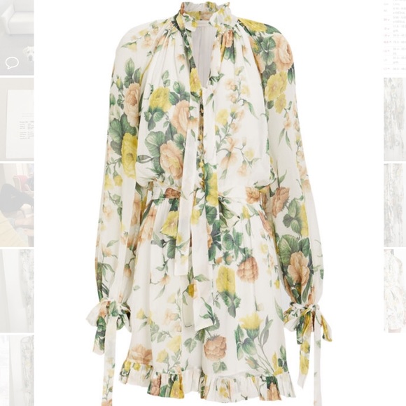Zimmermann Zippy Floral Romper Playsuit Jumpsuit Size 1 - Picture 3 of 7